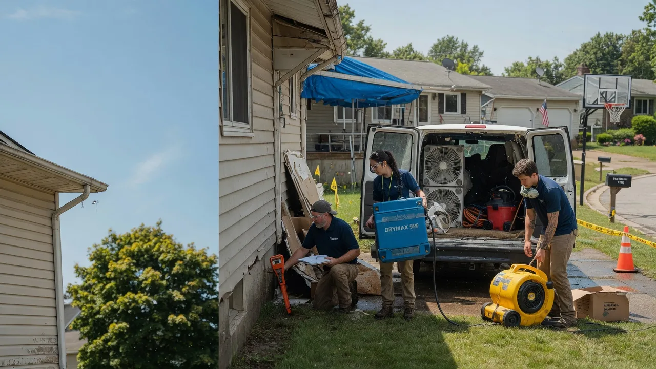 Ceiling Leak Cleanup in New Straitsville, OH near me